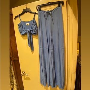 Show Me Your Mumu- Sky Blue 2-piece Set